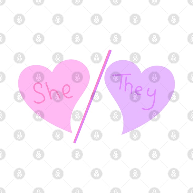 She/They Pronouns by Becky-Marie