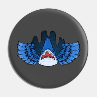 flying shark Pin