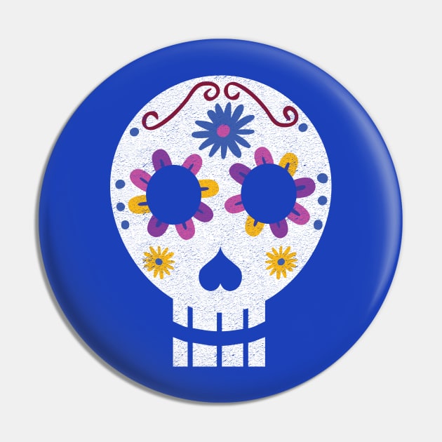 Dia de Los Muertos Azul Pin by Heyday Threads