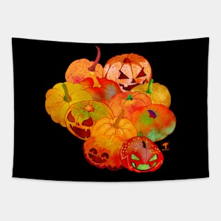 Halloween pumpkin patch Tapestry