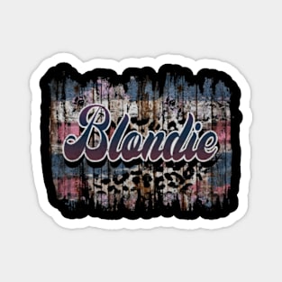 Retro Pattern Blondie 80s 90s Birthday Style 70s 80s Magnet