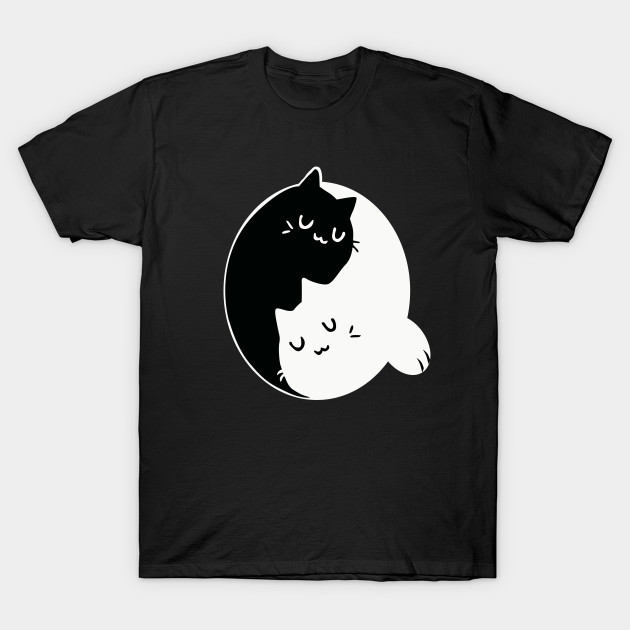 Yin Yang Cat Yin Yang Cat T Shirt Teepublic