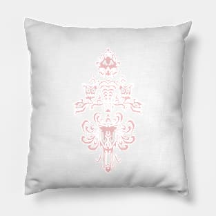 Millennial Pink Mansion Print Pillow