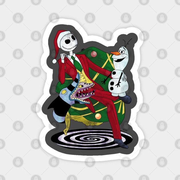 Jack & Olaf Magnet by estanisaboal