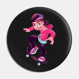 Skater Boy Pin