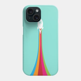 Rocket takeoff (rainbow) Phone Case