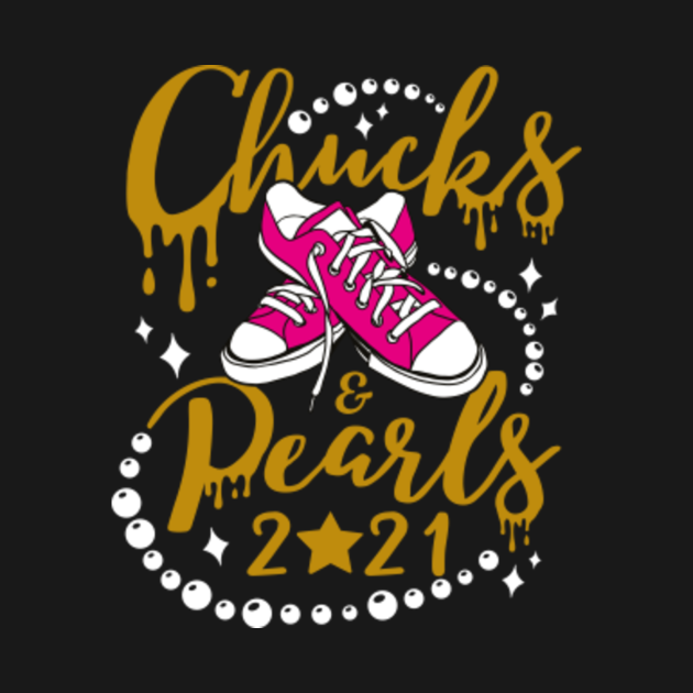 Discover Chucks and pearls 2021, Chucks And Pearls My Vice President Support, Kamala Harris Inauguration Day - Chucks And Pearls - T-Shirt