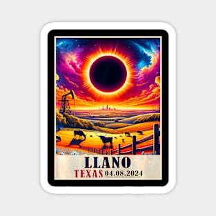 Llano Texas Total Solar Eclipse 2024 Totatily Magnet