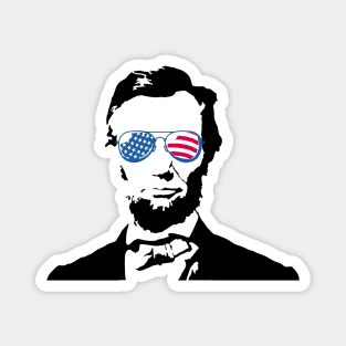 Abraham 4th of July Magnet