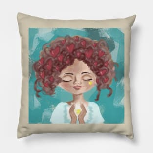 Lovely. Girl Pillow