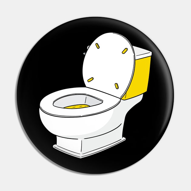 Toilet Pin by TeddyTees