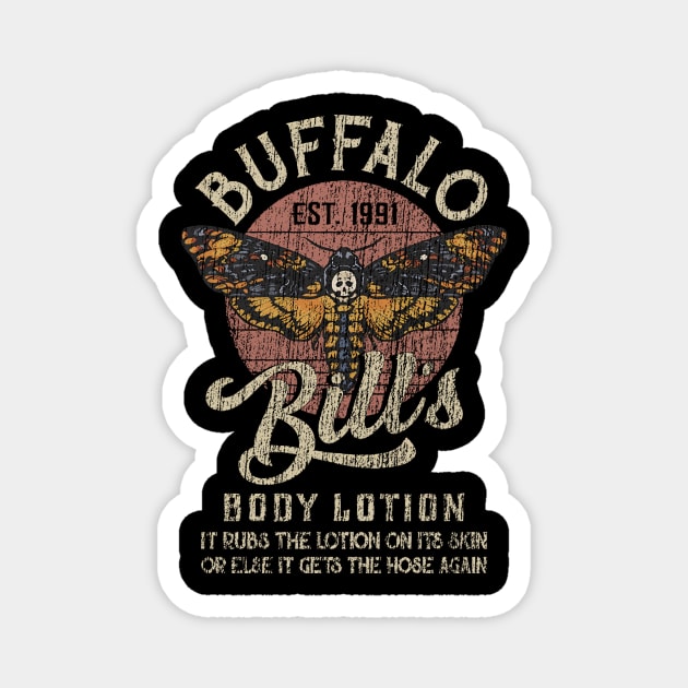bufallo bills body lotion vintage distressed Magnet by Mr.Skull & Grunge