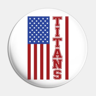 Titans Football Pin