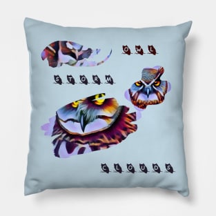 Owl Storm Clouds Pillow