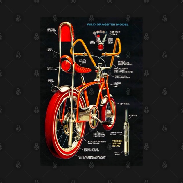 1969 Wild Dragster Bike by Pop Fan Shop