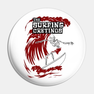 Cretino Riding Waves Black Pin