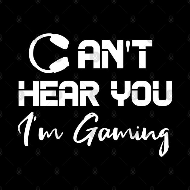 can't hear you i'm gaming by AdelDa