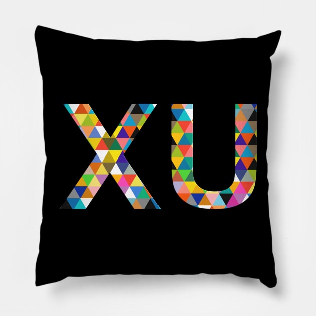 Xu, name, typography Pillow by Furashop