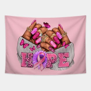 Hope Breast Cancer Awareness Support Tapestry