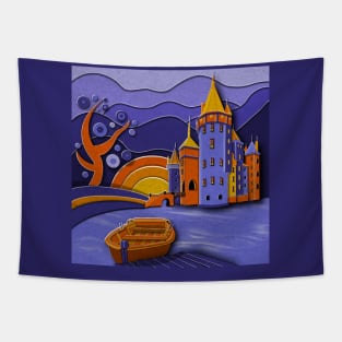 Fantasy Castle Tapestry