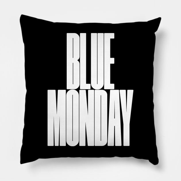 BLUE MONDAY Pillow by lkn