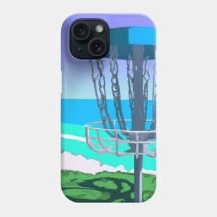 Disc Golf on an Oceanside Beach Phone Case