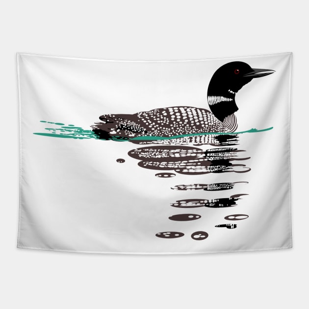 Common Loon Tapestry by stargatedalek