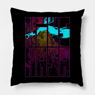 Kinshasa, Congo City Map Typography - Neon Pillow