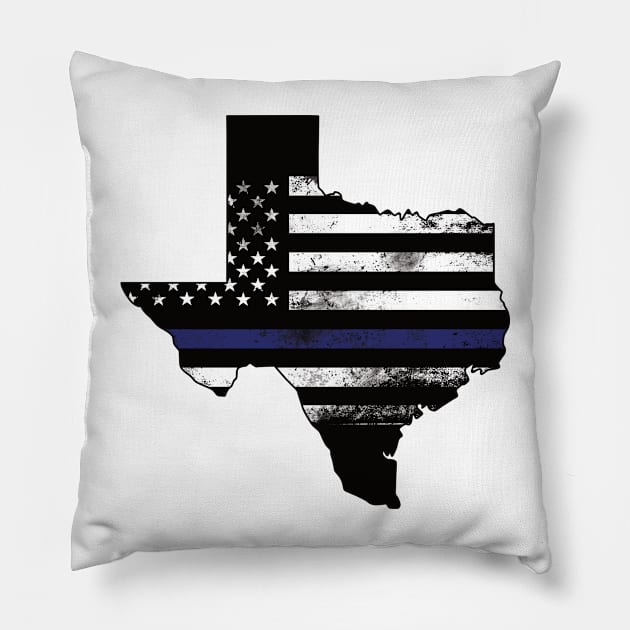 texas american flag Pillow by hatem