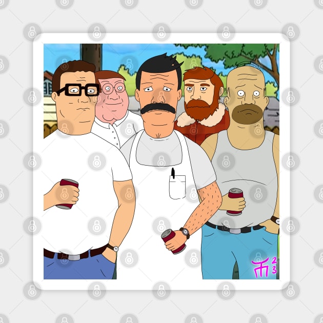 Burgers KOTH all the dads Magnet by Tommymull Art 