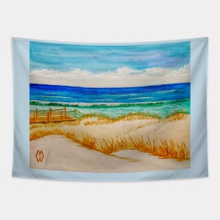 Beautiful Day at the Beach Tapestry