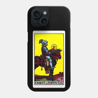 Card #75 - Knight Of Pentacles - Rider Waite Smith Tarot Phone Case