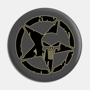 Tactical Skull Star Pin