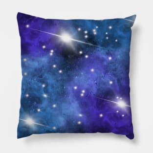 Purple blue Star Nebula Space Galaxy Universe Pillow