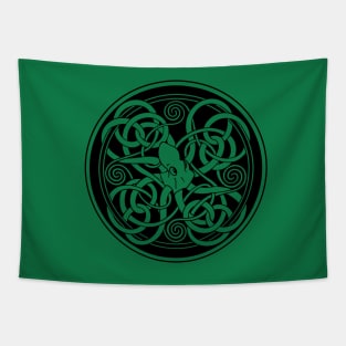 The Cyclic Celtic Octopus Takes on the Color of the Background! Tapestry