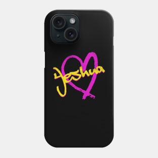 I Love Yeshua Vintage 80's & 90's Yellow and Pink Phone Case