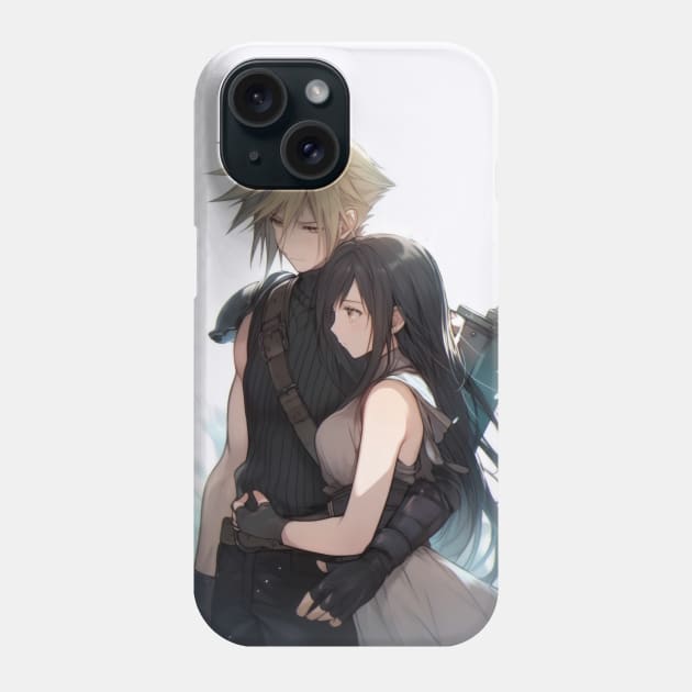 Cloud And Tifa - Final Fantasy 7 Phone Case by Zalbathira