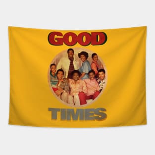 VINTAGE GOOD TIMES HAPPY FAMILY Tapestry