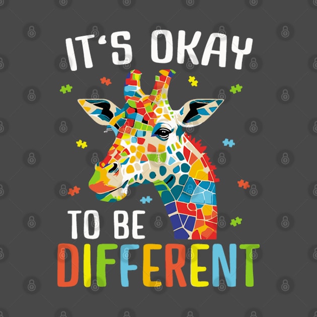 Autism Awareness Women Kid Its Ok To Be Different by Manut WongTuo