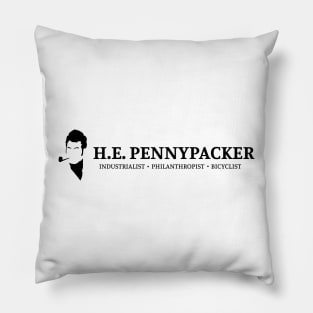 H.E. Pennypacker - Industrialist Philanthropist Bicyclist Pillow