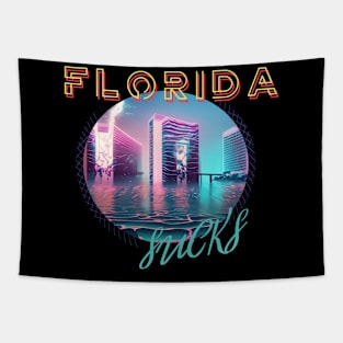 Florida Sucks Vaporwave Tapestry