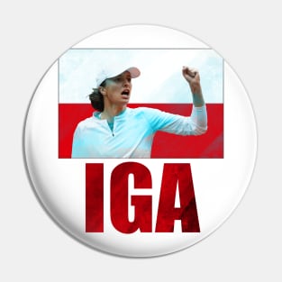 Iga Swiatek Tennis Player #1 US Open Polish Poland Female Tennis Women's Tennis Pin