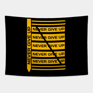 never give up Tapestry