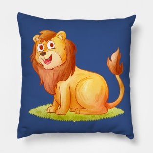 Lion Hand Drawn Pillow