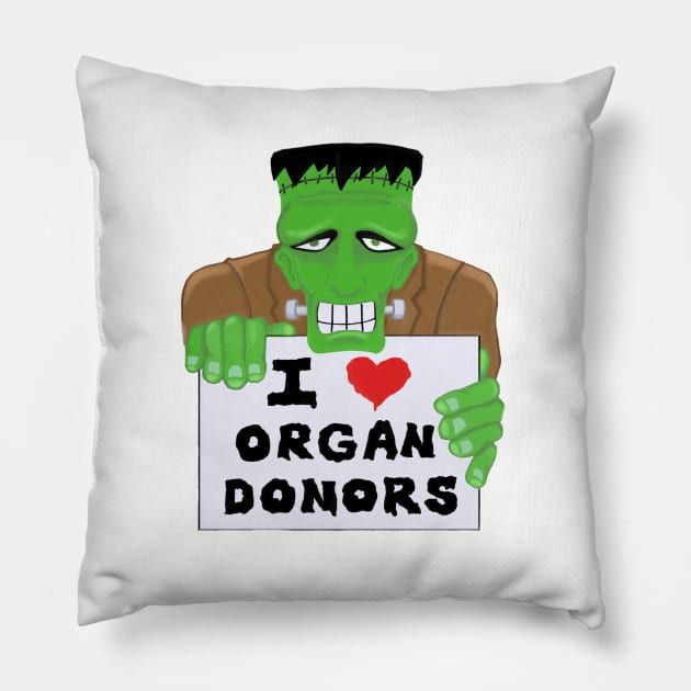 Organ Donors Pillow by Cave of Cyclops