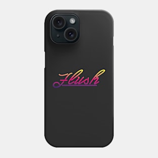 purple yellow neon flush Phone Case