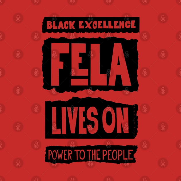 Fela Kuti Tribute Illustration: Black Excellence Lives On by Boogosh