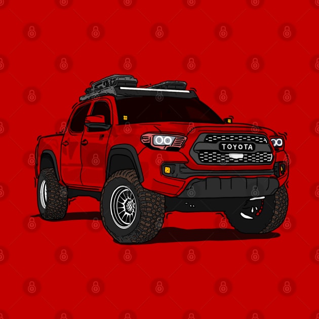 Toyota 4Runner Red by 4x4 Sketch