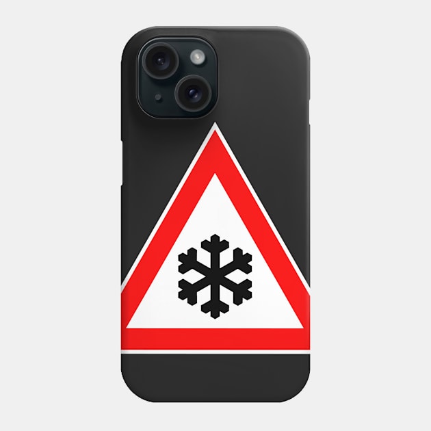 Ice warning Phone Case by Illustratorator