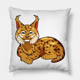 Kawaii Eurasian Lynx Pillow